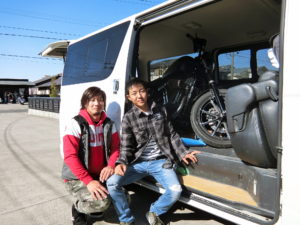 長野県 K様 遠い所引き取りありがとうございました。次回はバイクでぜひお越しください。