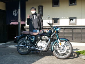 愛知県Ｋ様　人生初めてのバイクです。大切になさってください。今後ともよろしくお願いいたします。